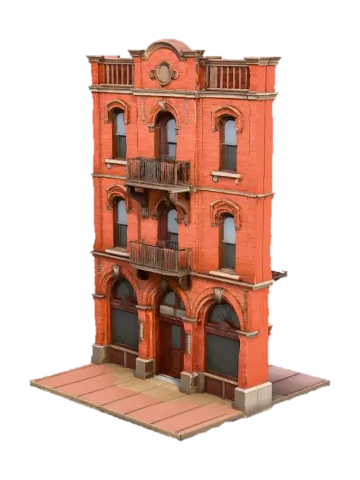 3D model for Brick Facade Beauty