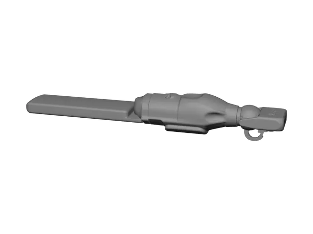 3D model for Syringe on a wooden floor