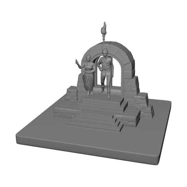 3D model for 부르키나파소 독립기념탑의 미니어처
