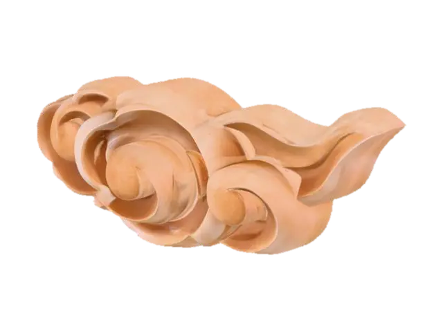 Wooden Cloud Art - Test 3D model, vytvořený pomocí AI