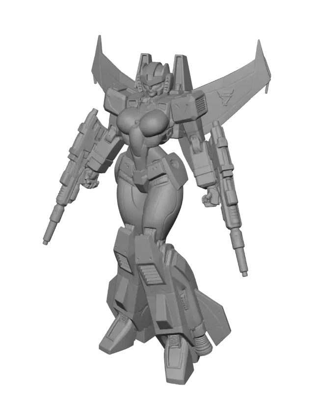 3D model for Crimson Wing Sentinel