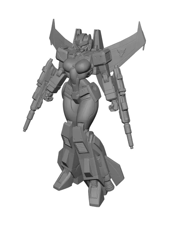 3D model for Crimson Wing Sentinel