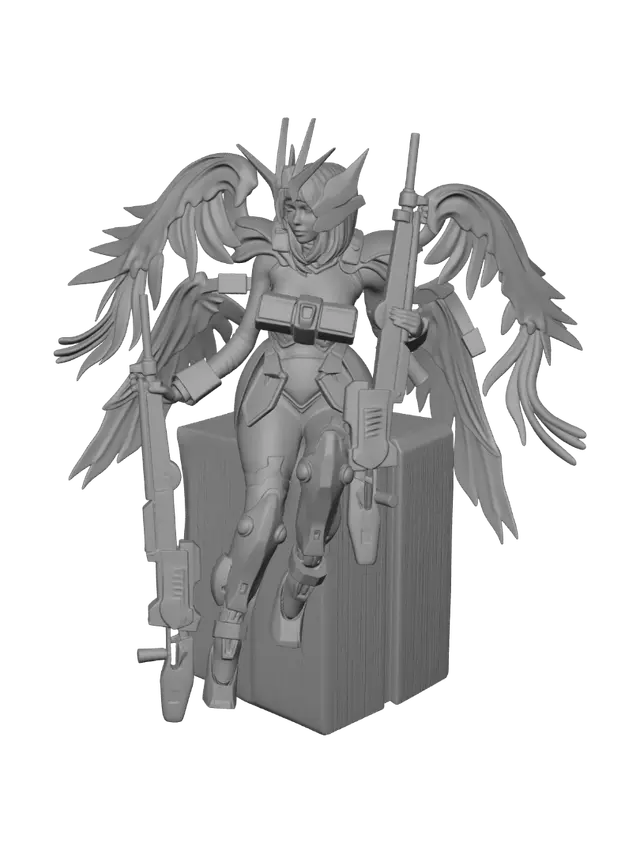 3D model for Winged War Angel