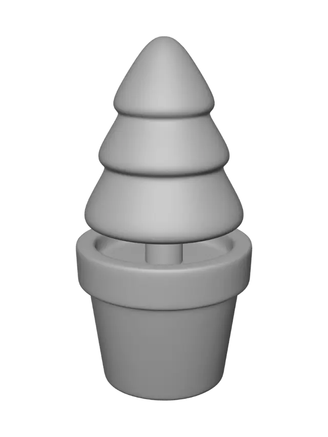 3D model for Potted Pine Miniature