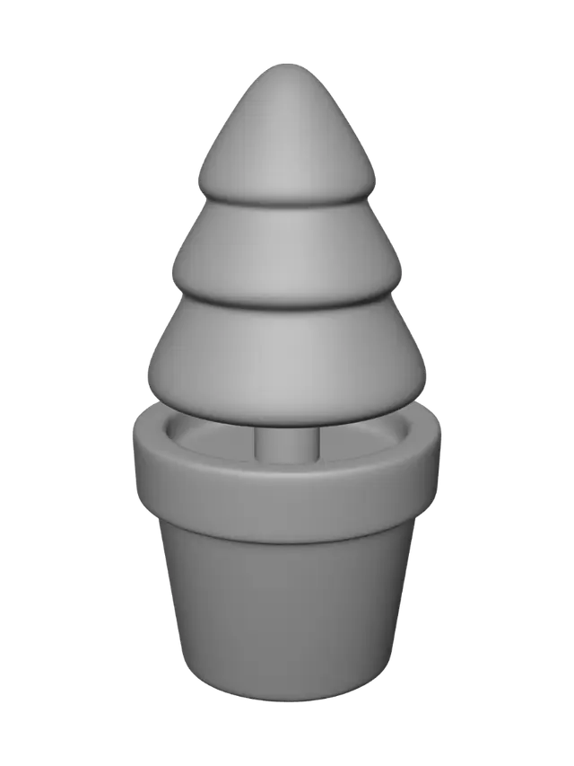 3D model for Potted Pine Miniature
