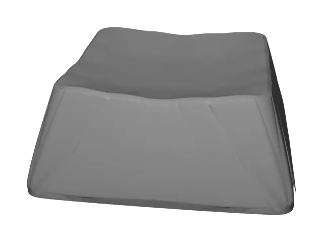 3D model for Blank white keycap