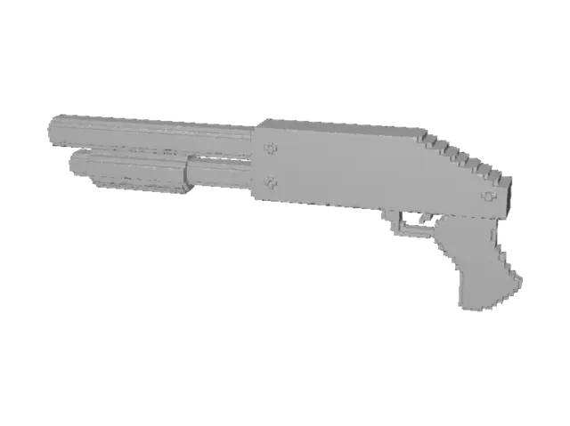 3D model for Pixel Pistol