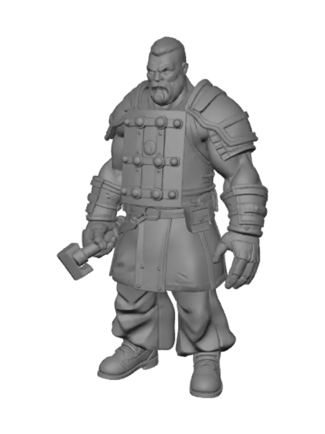 3D model for Silhouette: A massive, hulking figure instantly distinguishable from the Grunt even from afar.

Visuals: A giant furnace-keeper. His arm is fused into a single mass with the furnace grate and sledgehammer he once used to shovel slag. A cast-iron chest plate, growing directly from the furnace door he pried open himself, serves as his chest armor.

Lore: He fed the furnace during the night shift for twenty years. The Tinder claimed him right in front of the furnace door; the door fused to his chest, the shovel to his arm.

Behavior: Slow and relentless. Heavy swings + ground slam shockwave.

Audio: Deep, heavy breathing + scraping metal.

Threat Level: High — Requires AP Ammo / hitting his weak point (§9/§4C).