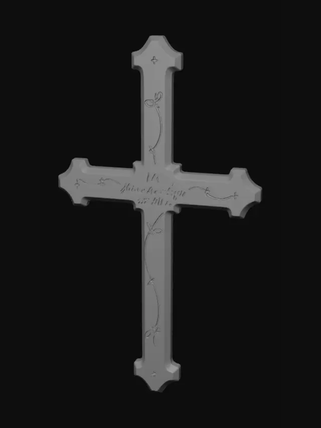 3D model for Best-selling Etsy-style Christian cross wall decor, premium modern farmhouse design, soft rounded edges throughout, elegant flowing silhouette thick raised outer border, deep engraved John 3:16 in beautiful easy-to-read script lettering, subtle layered dimensional effect, luxury handcrafted appearance smooth polished surfaces, timeless Christian home decor, warm and welcoming aesthetic gift-quality design, perfect for weddings, baptisms, confirmations, Easter, Christmas, and housewarming gifts, highly symmetrical, visually balanced, one-piece solid model, optimized for 3D printing, thick durable construction, watertight manifold mesh, minimal overhangs, clean geometry professional productquality sculpt, builtin hidden wall-hanging slot on back attractive from every viewing angle,