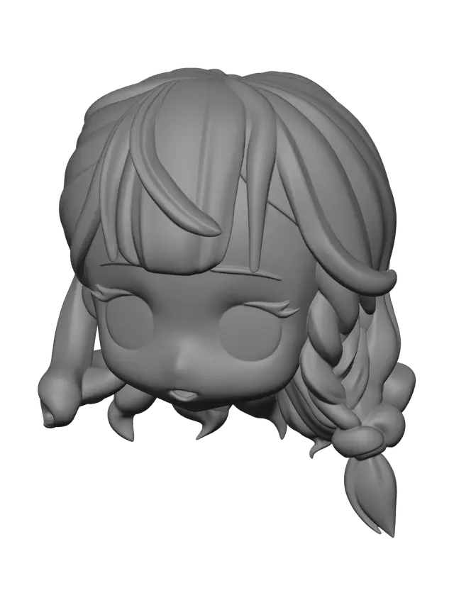 3D model for Weathered Anime Boy Hair