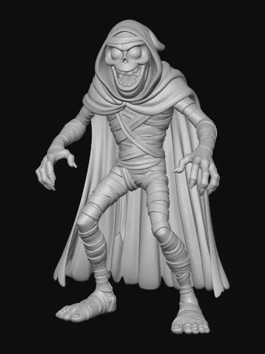 3D model for Scarlet Cloaked Mummy