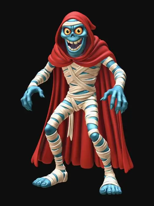 3D model for Scarlet Cloaked Mummy