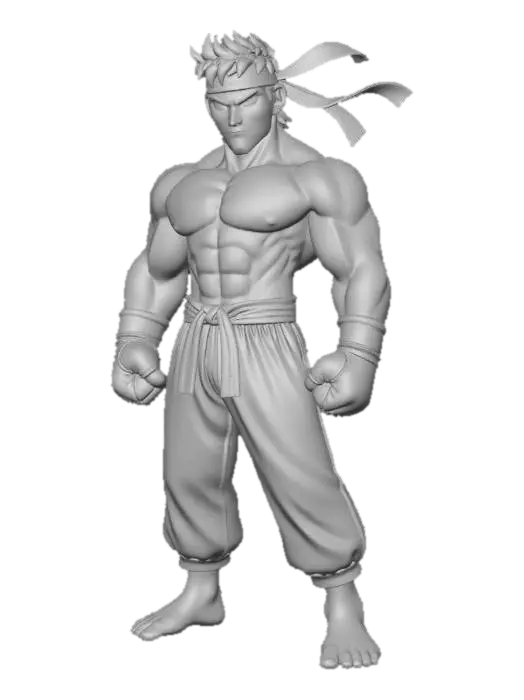 3D model for Red Headband Warrior