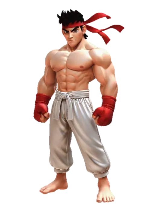 3D model for Red Headband Warrior