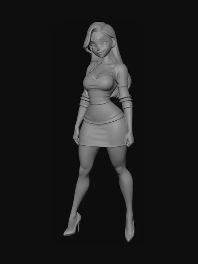 3D model for Crimson Velvet Enchantress