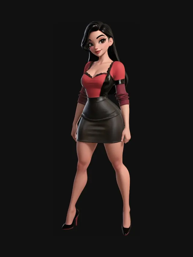 3D model for Crimson Velvet Enchantress