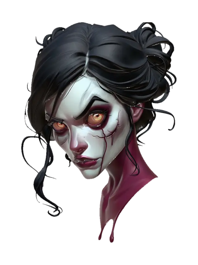 Crimson Cracks - Mesh 3D model, vytvořený pomocí AI