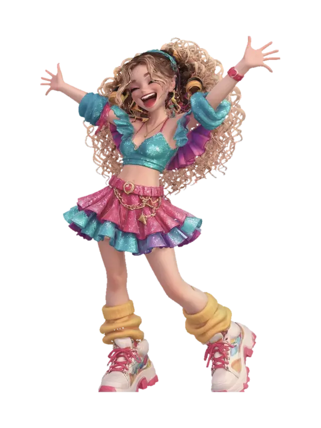 3D model for Rainbow Stardust Dance