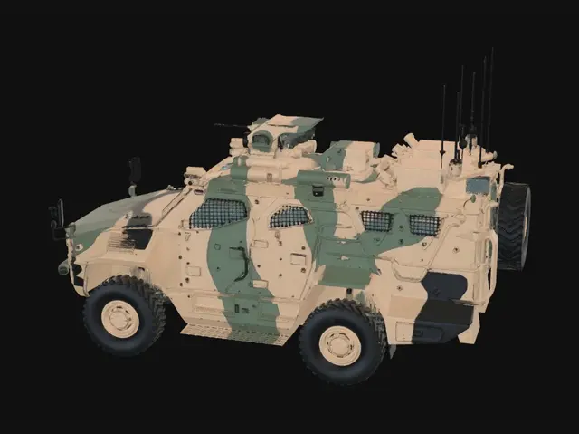 3D model for Desert Camouflage Armored Vehicle