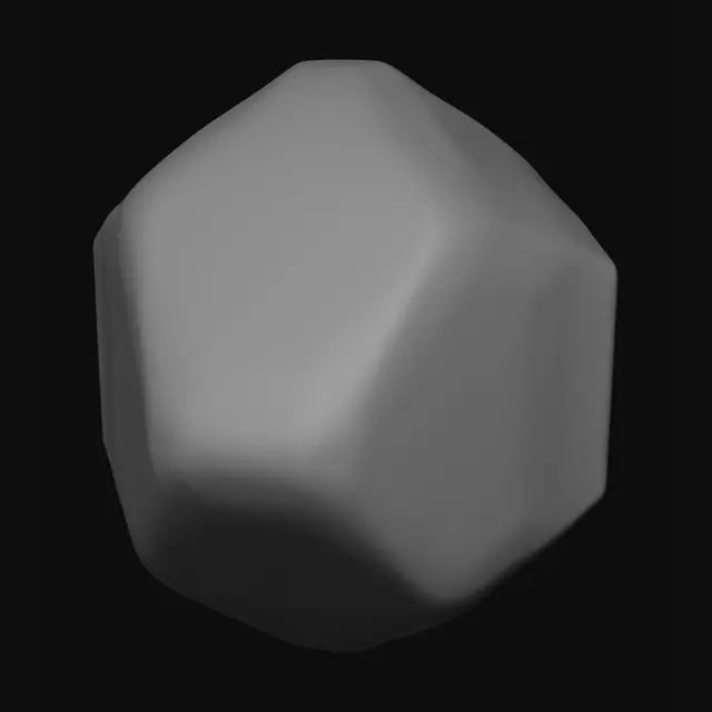 3D model for Rounded Orange Hexagon