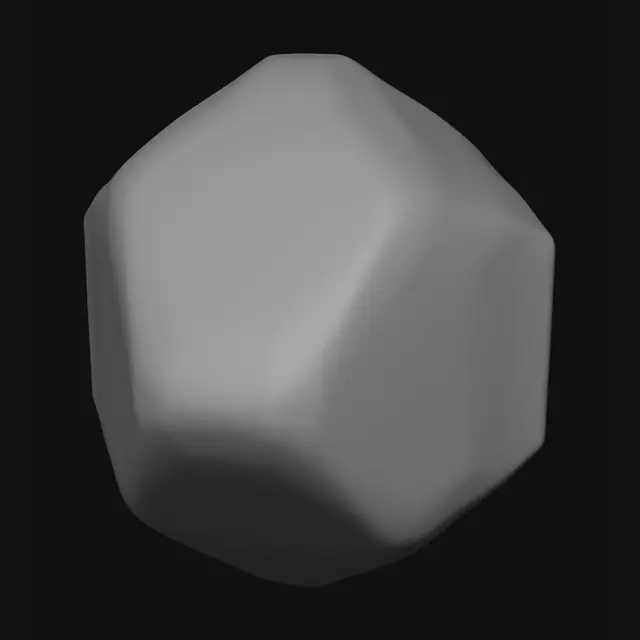 3D model for Rounded Orange Hexagon