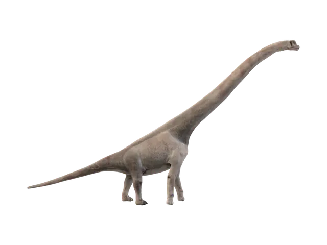 Sauroposeidon - Fourlegged 3D model, vytvořený pomocí AI