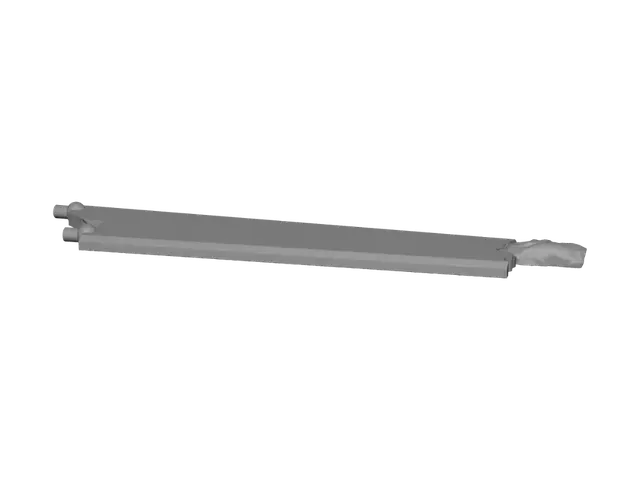 3D model for Damaged Black Metal Strip