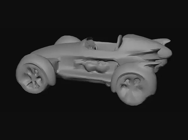 3D model for sci fi hoverbike