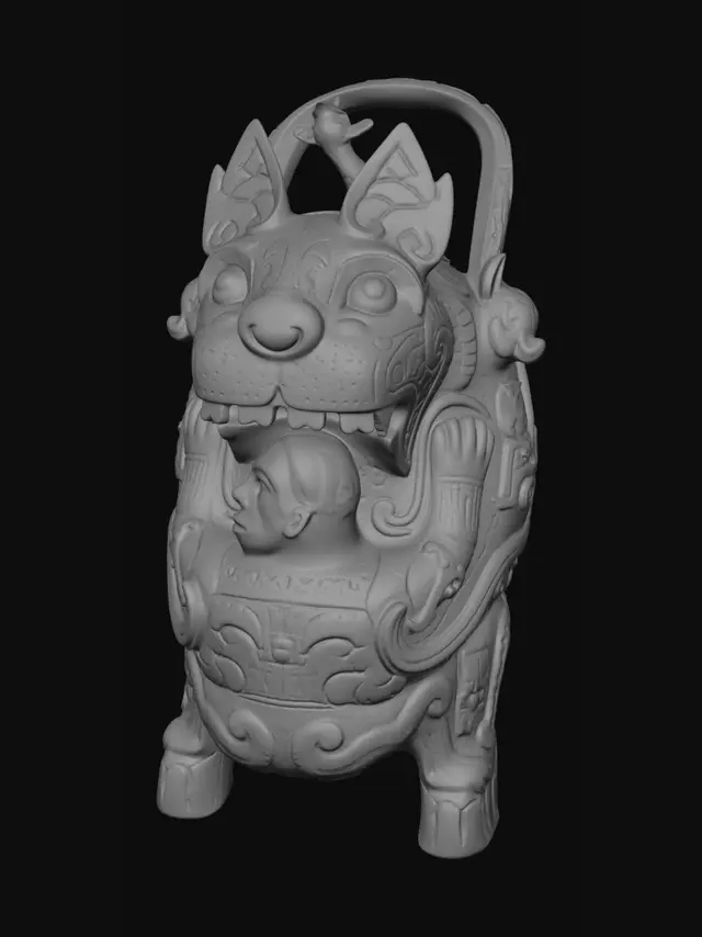 3D model for Dragon and Child