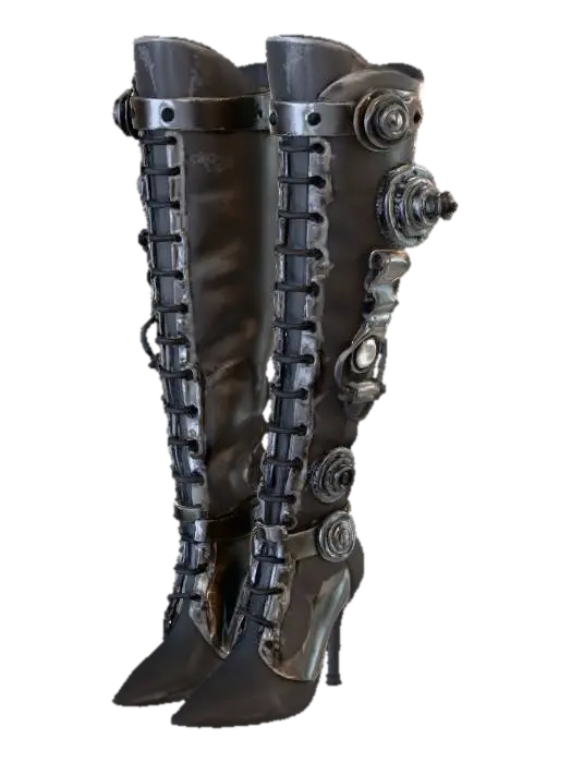 3D model for Steampunk Markwoman Pluderhose Thigh-High Boots