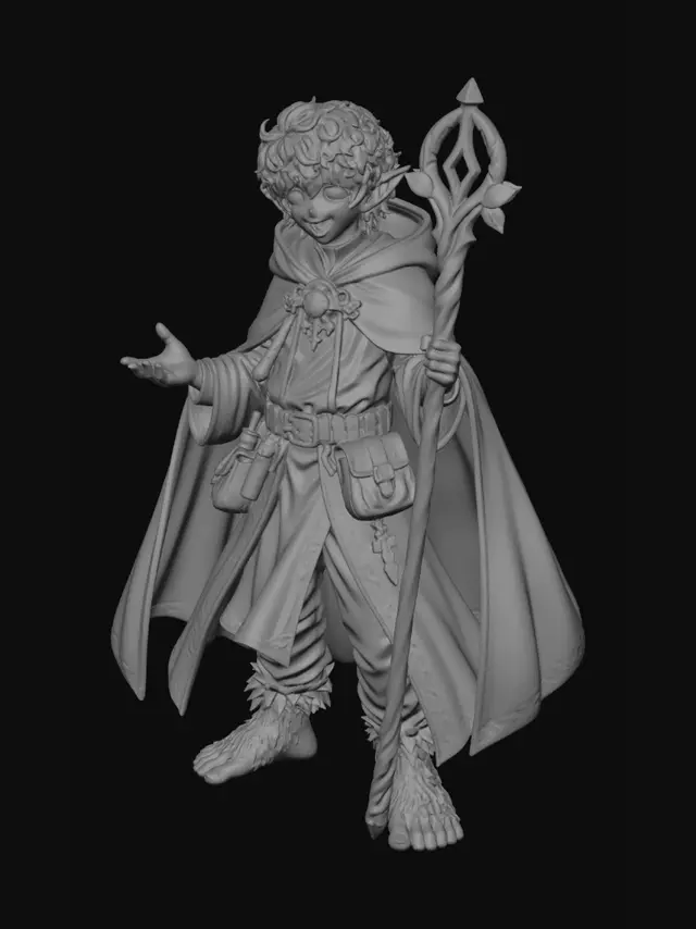 3D model for Verdant Acolyte