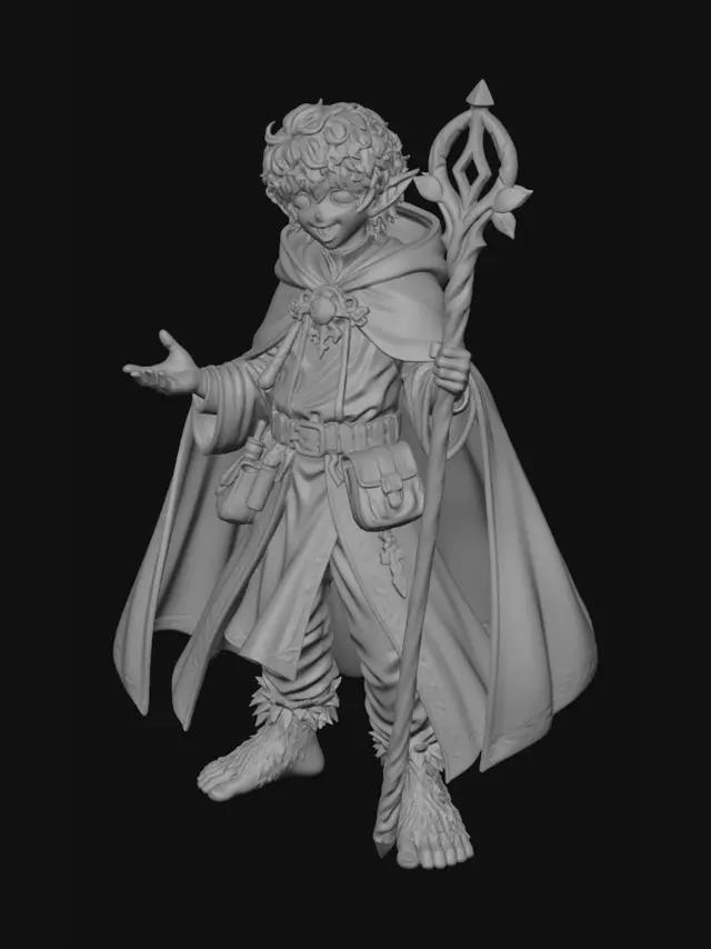 3D model for Verdant Acolyte