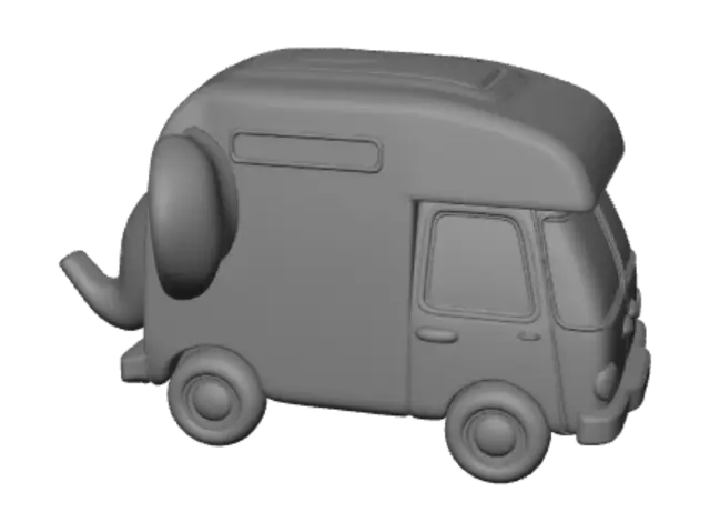 3D model for ElePHPant Truck