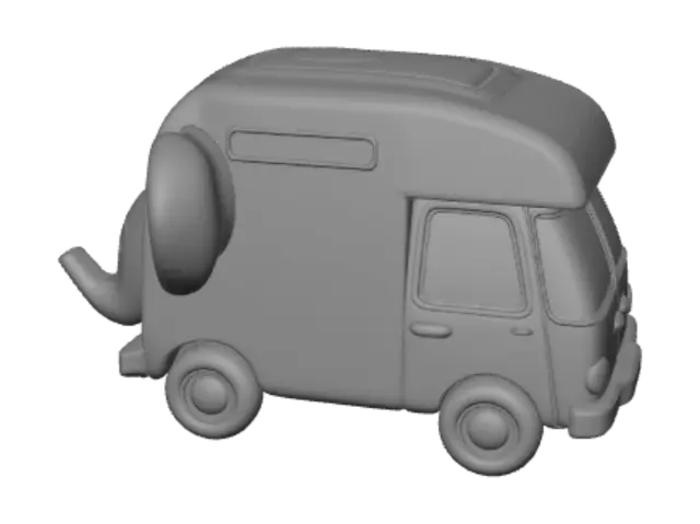 3D model for ElePHPant Truck