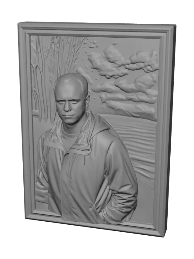 3D model for Framed in Sepia