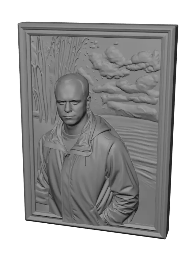 3D model for Framed in Sepia