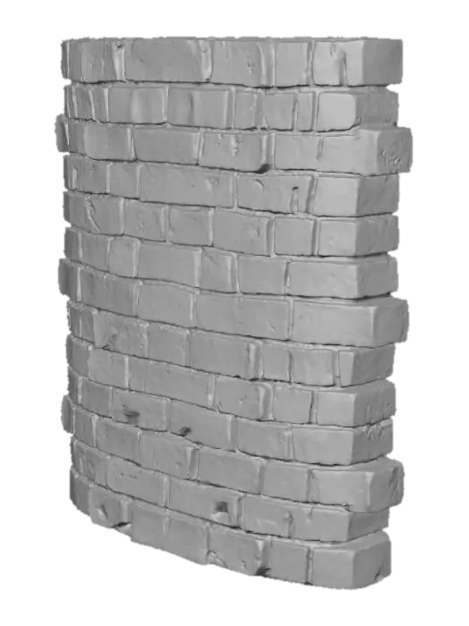 3D model for Brick Wall Texture