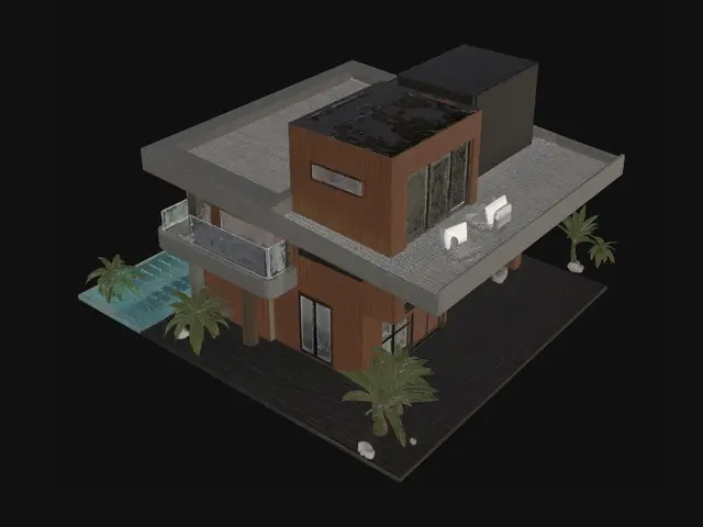 3D model for Modern Villa by the Pool