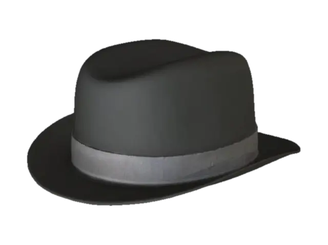 bowler hat - Gangster 3D model, vytvořený pomocí AI