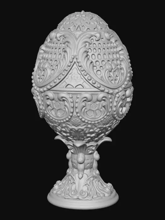 3D model for Ivory Filigree Egg on Pedestal, #EasterEgg2026#