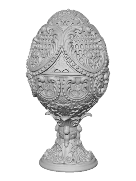 3D model for Ivory Filigree Egg on Pedestal, #EasterEgg2026#
