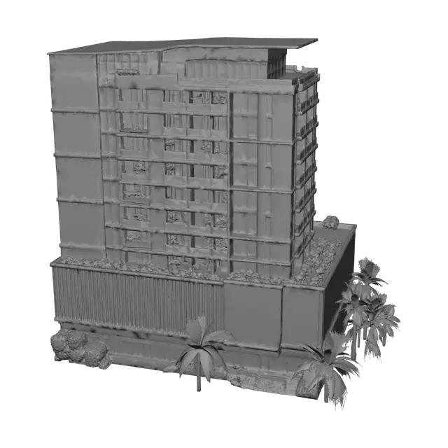 3D model for Modern Urban Residence Tower