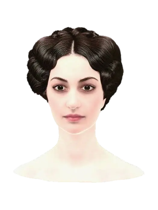 Timeless Updo Portrait 3D model, vytvořený pomocí AI
