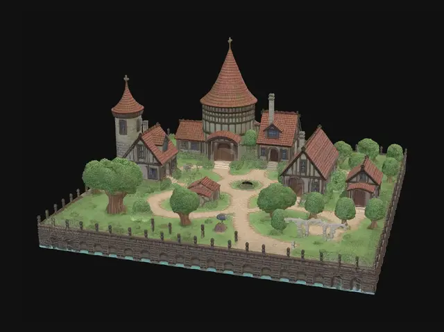 3D model for Roundkeep by the Sea