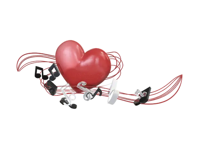 Love Music - Symphony 3D model, vytvořený pomocí AI