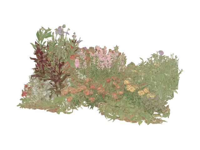 Garden Symphony 3D model, vytvořený pomocí AI