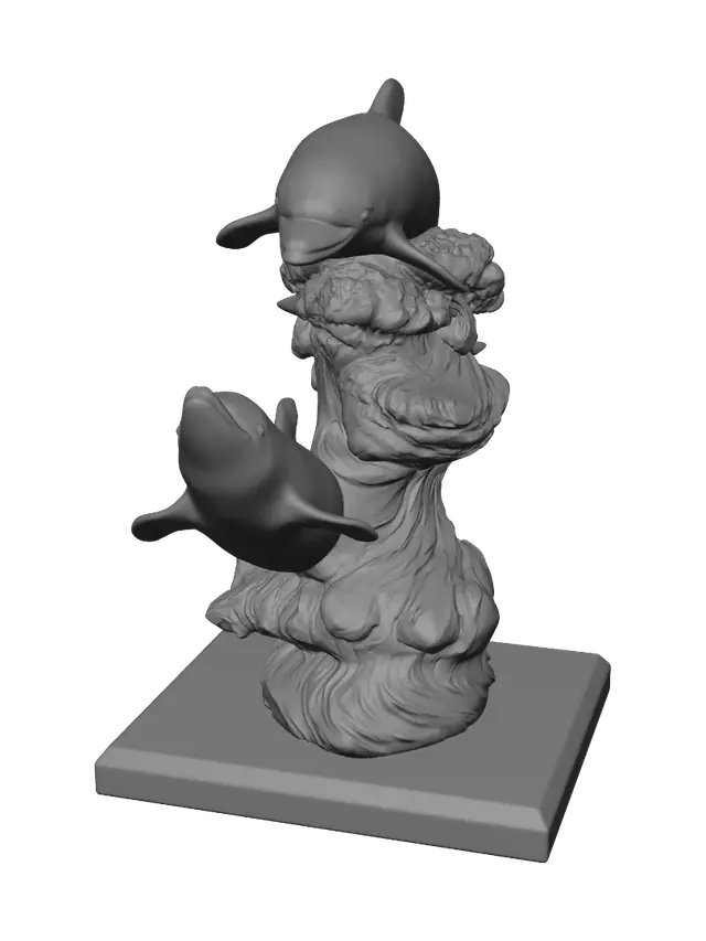 3D model for Dolphins in a Blue Wave