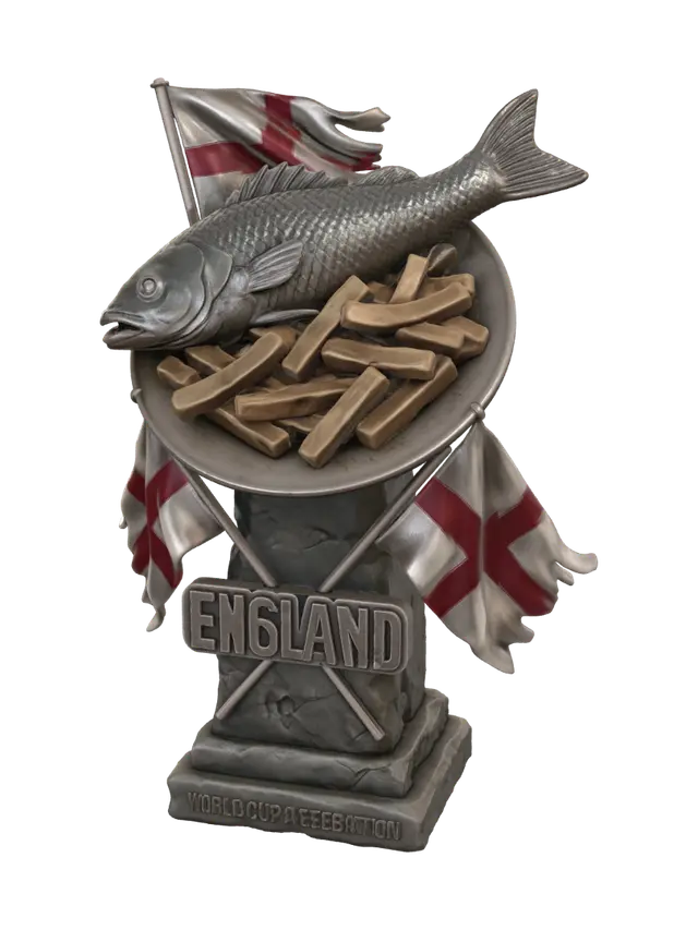 England World Cup Celebration Trophy - Cupfinal-3D-modell, genererad av AI