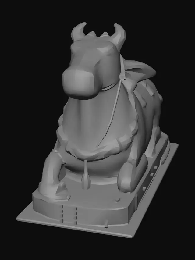 3D model for Nandi Bull Statue