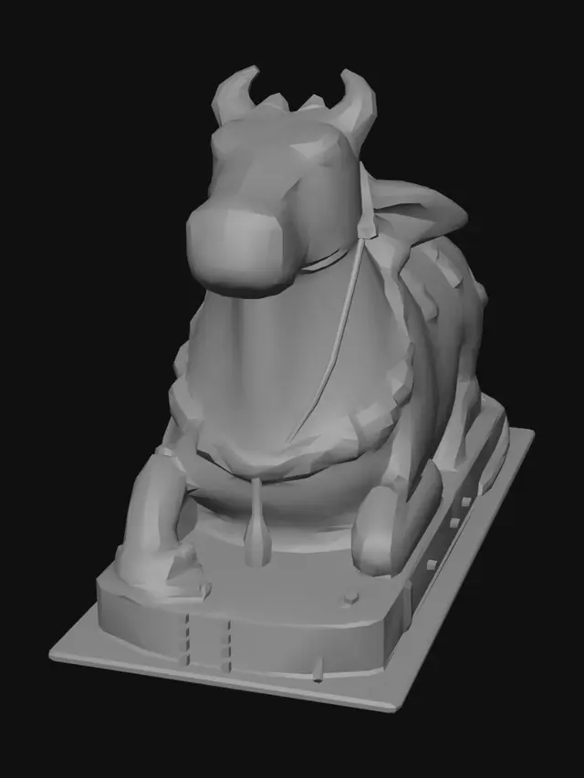 3D model for Nandi Bull Statue
